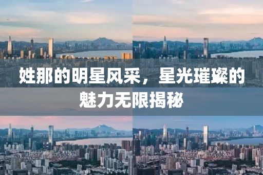 姓那的明星风采，星光璀璨的魅力无限揭秘