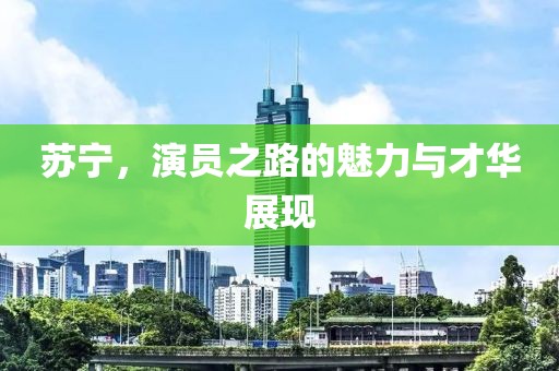 苏宁，演员之路的魅力与才华展现