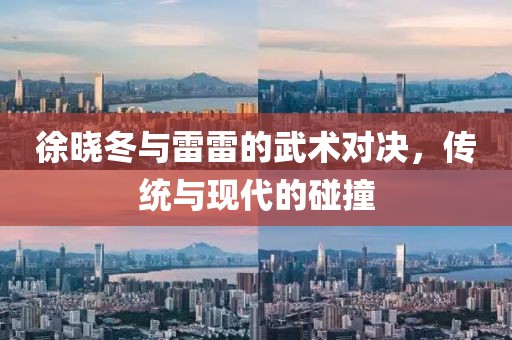 徐晓冬与雷雷的武术对决，传统与现代的碰撞