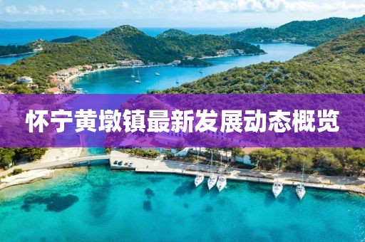 怀宁黄墩镇最新发展动态概览