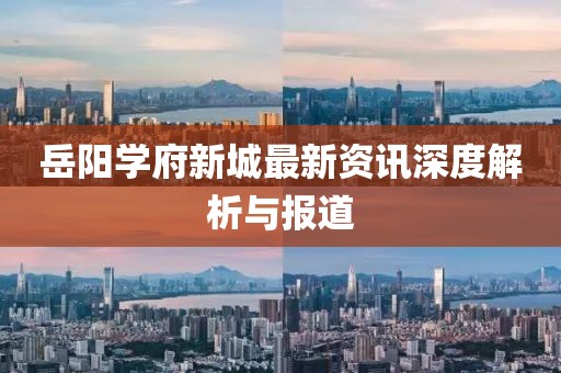 岳阳学府新城最新资讯深度解析与报道