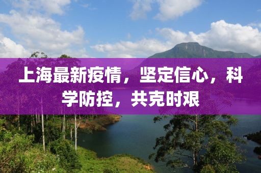上海最新疫情，坚定信心，科学防控，共克时艰
