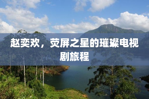 赵奕欢，荧屏之星的璀璨电视剧旅程