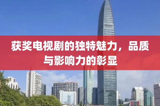 获奖电视剧的独特魅力，品质与影响力的彰显