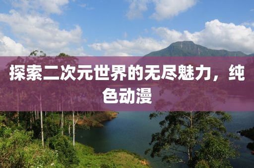 探索二次元世界的无尽魅力，纯色动漫