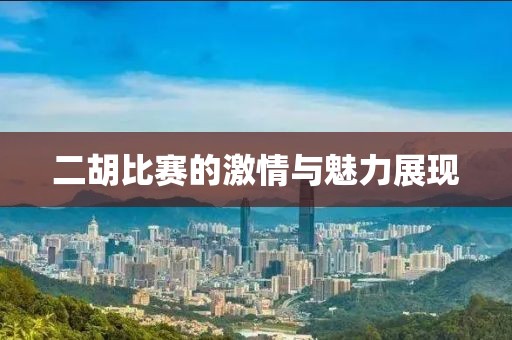 二胡比赛的激情与魅力展现