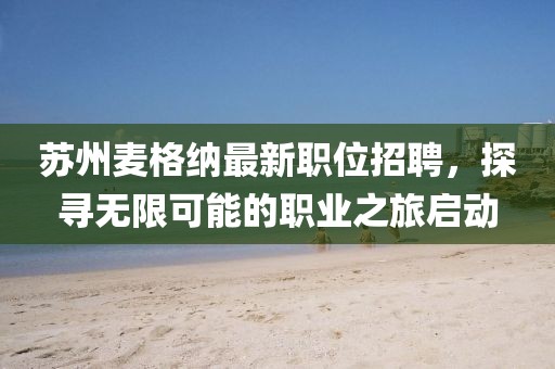 苏州麦格纳最新职位招聘，探寻无限可能的职业之旅启动