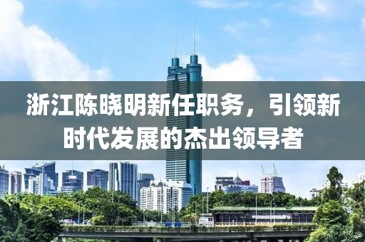 浙江陈晓明新任职务，引领新时代发展的杰出领导者