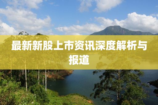 最新新股上市资讯深度解析与报道