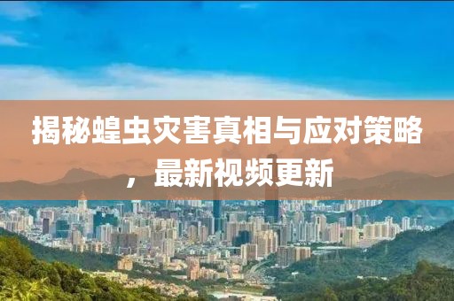 揭秘蝗虫灾害真相与应对策略，最新视频更新