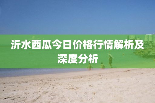 沂水西瓜今日价格行情解析及深度分析