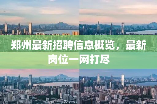 郑州最新招聘信息概览，最新岗位一网打尽