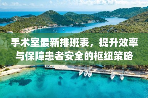 手术室最新排班表，提升效率与保障患者安全的枢纽策略