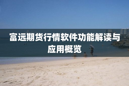 富远期货行情软件功能解读与应用概览