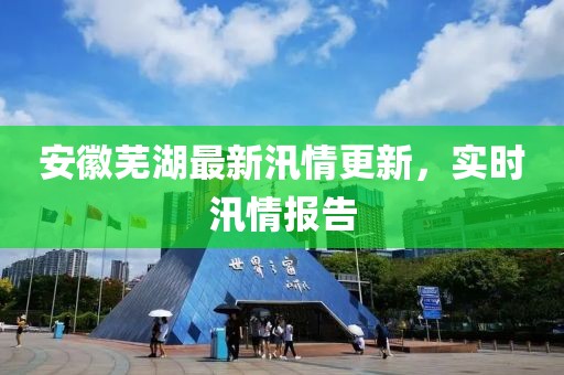 安徽芜湖最新汛情更新，实时汛情报告