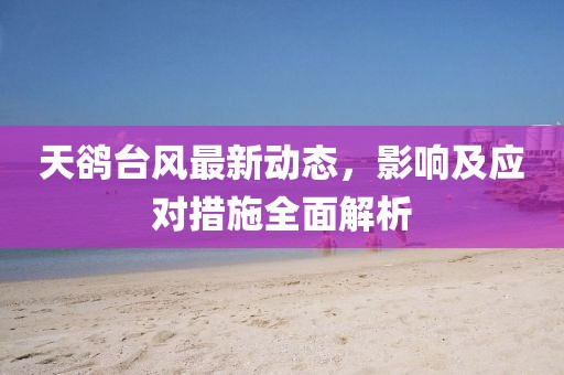 天鹆台风最新动态，影响及应对措施全面解析