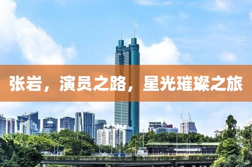 张岩，演员之路，星光璀璨之旅
