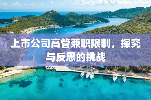 上市公司高管兼职限制，探究与反思的挑战