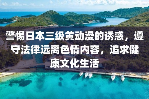 警惕日本三级黄动漫的诱惑，遵守法律远离色情内容，追求健康文化生活
