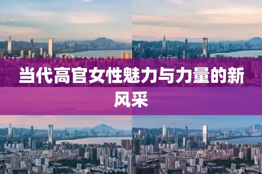 当代高官女性魅力与力量的新风采