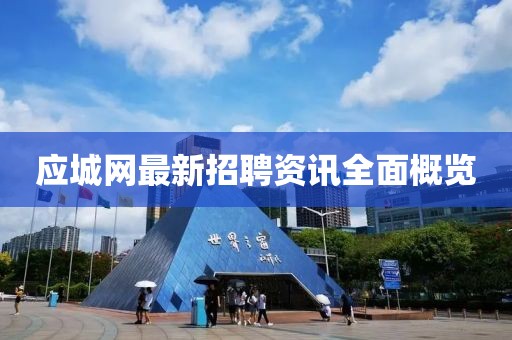 应城网最新招聘资讯全面概览