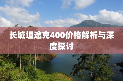 长城坦途克400价格解析与深度探讨