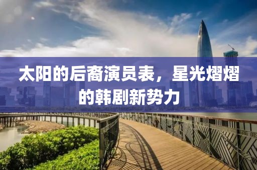 太阳的后裔演员表，星光熠熠的韩剧新势力