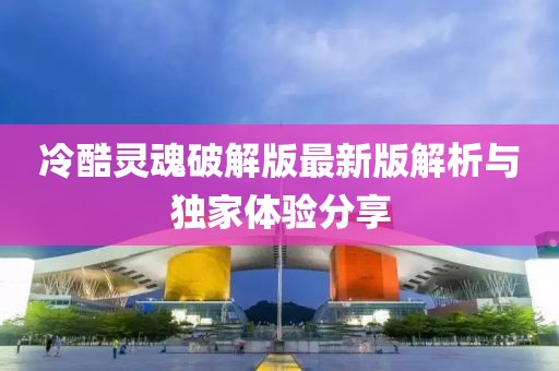 冷酷灵魂破解版最新版解析与独家体验分享