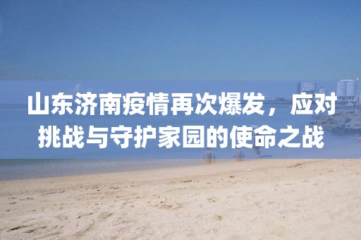 山东济南疫情再次爆发，应对挑战与守护家园的使命之战