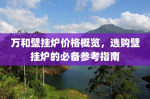 万和壁挂炉价格概览，选购壁挂炉的必备参考指南