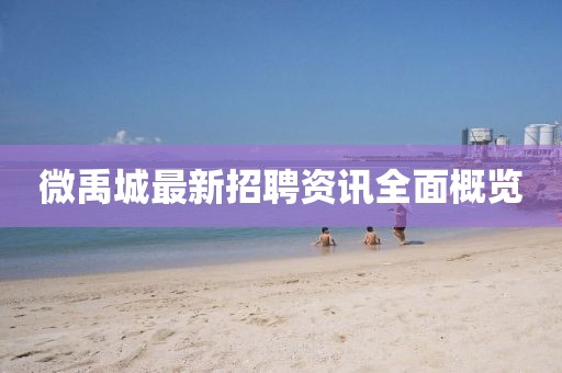 微禹城最新招聘资讯全面概览