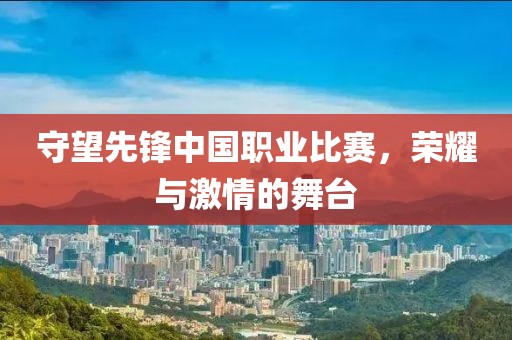守望先锋中国职业比赛，荣耀与激情的舞台