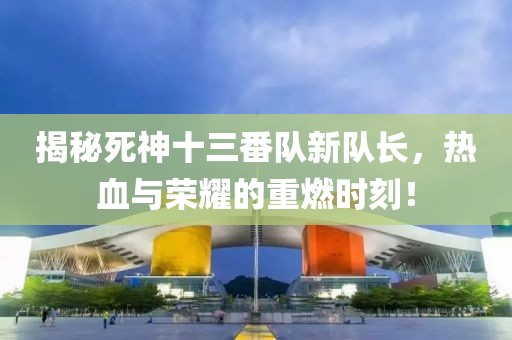 揭秘死神十三番队新队长，热血与荣耀的重燃时刻！