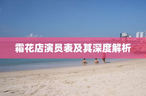 霜花店演员表及其深度解析