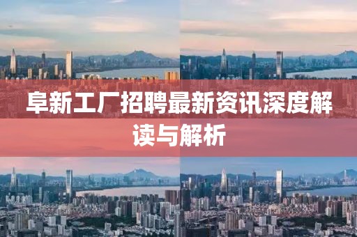 阜新工厂招聘最新资讯深度解读与解析